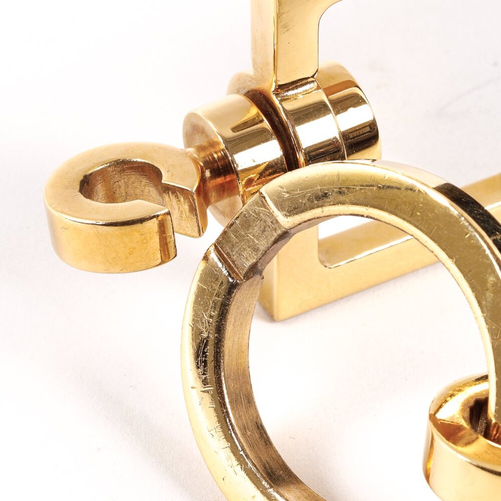 Gucci Black Leather Belt with Gold Hardware - Picture 4 of 5
